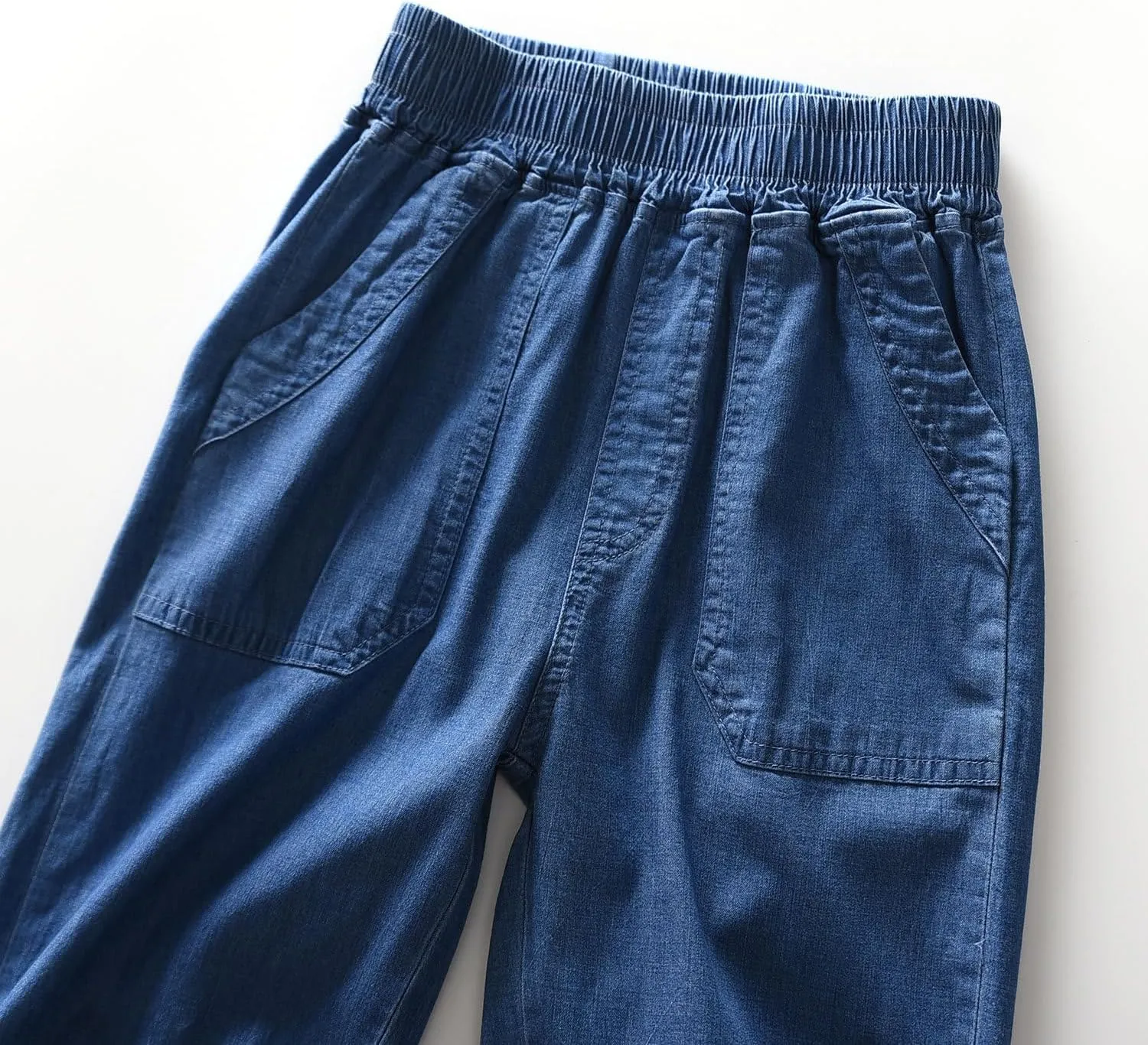 Enfants Chéris Boys Jeans Pull on Elastic Waist Rayon Blend Lightweight Pants with Pockets