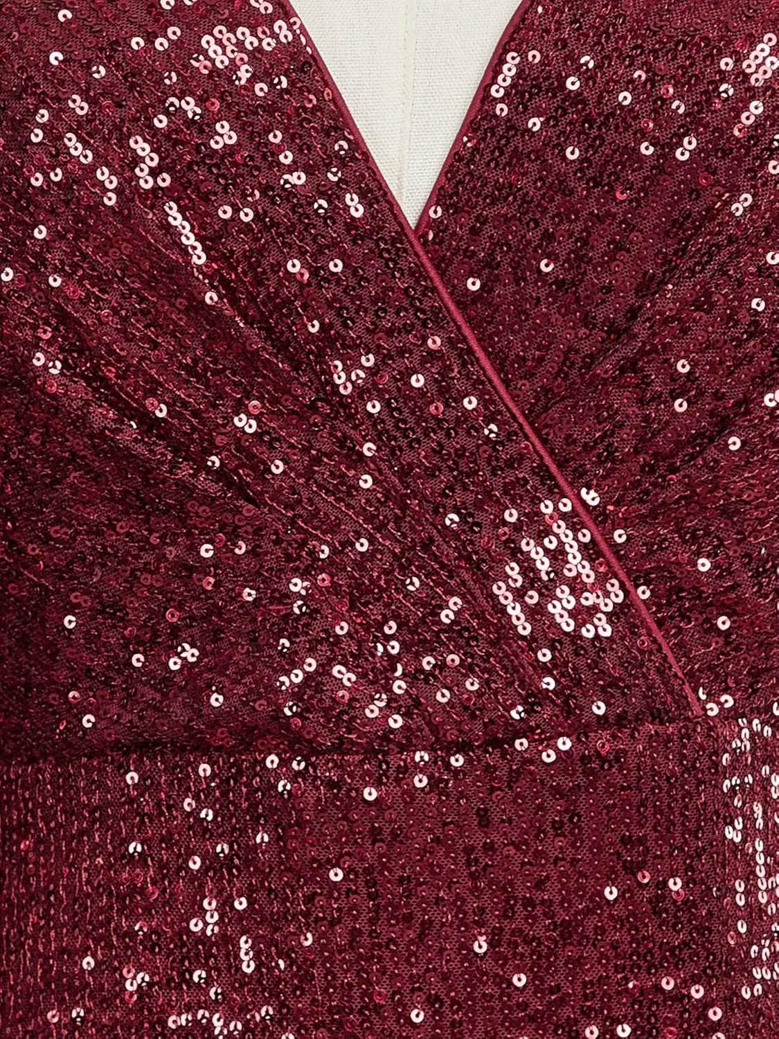 Ever-Pretty Womens Sequin Evening Dress Long Sleeves Side Split Floor-Length Formal Gowns 00824