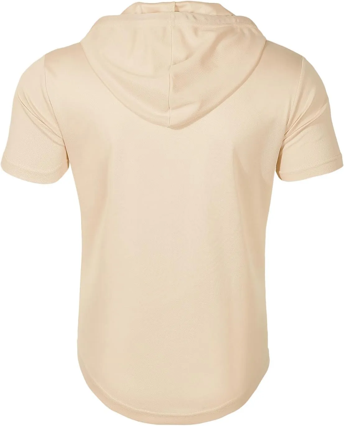 evzosrz Hoodies Mens Quarter Zipper Short Sleeve Hooded T-Shirts Drawstring Lightweight V Neck Pullover Summer Athletic Shirt