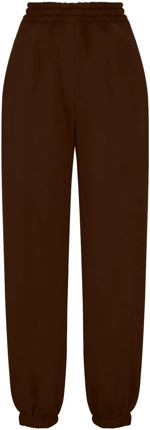 Fleece Lined Sweatpants Women Joggers with Pockets Loose High Waisted Sweat Pants Athletic Workout Track Pants