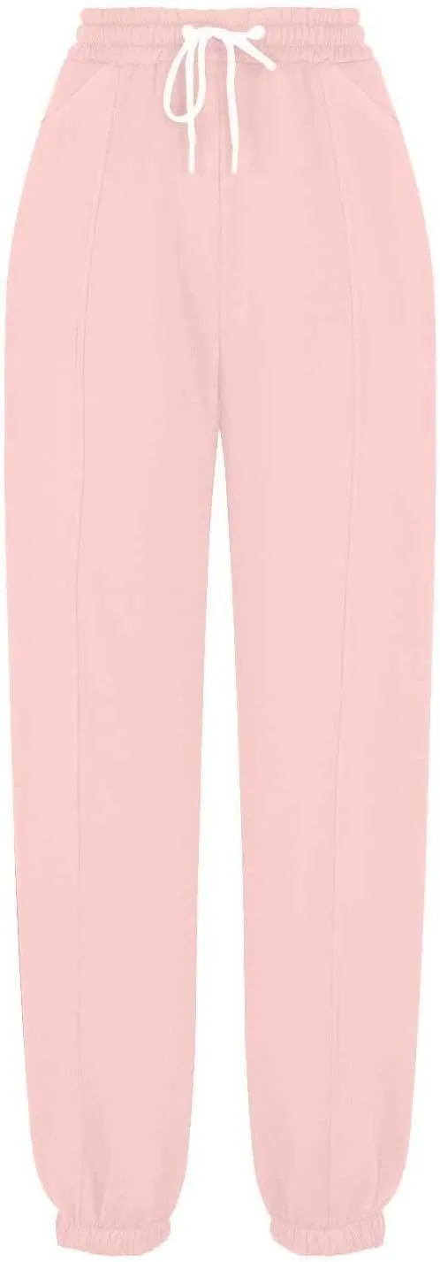Fleece Womens Joggers with Pockets Loose Sweatpants High Waisted Sweat Pants Athletic Ankle Pull on Jogger Pants