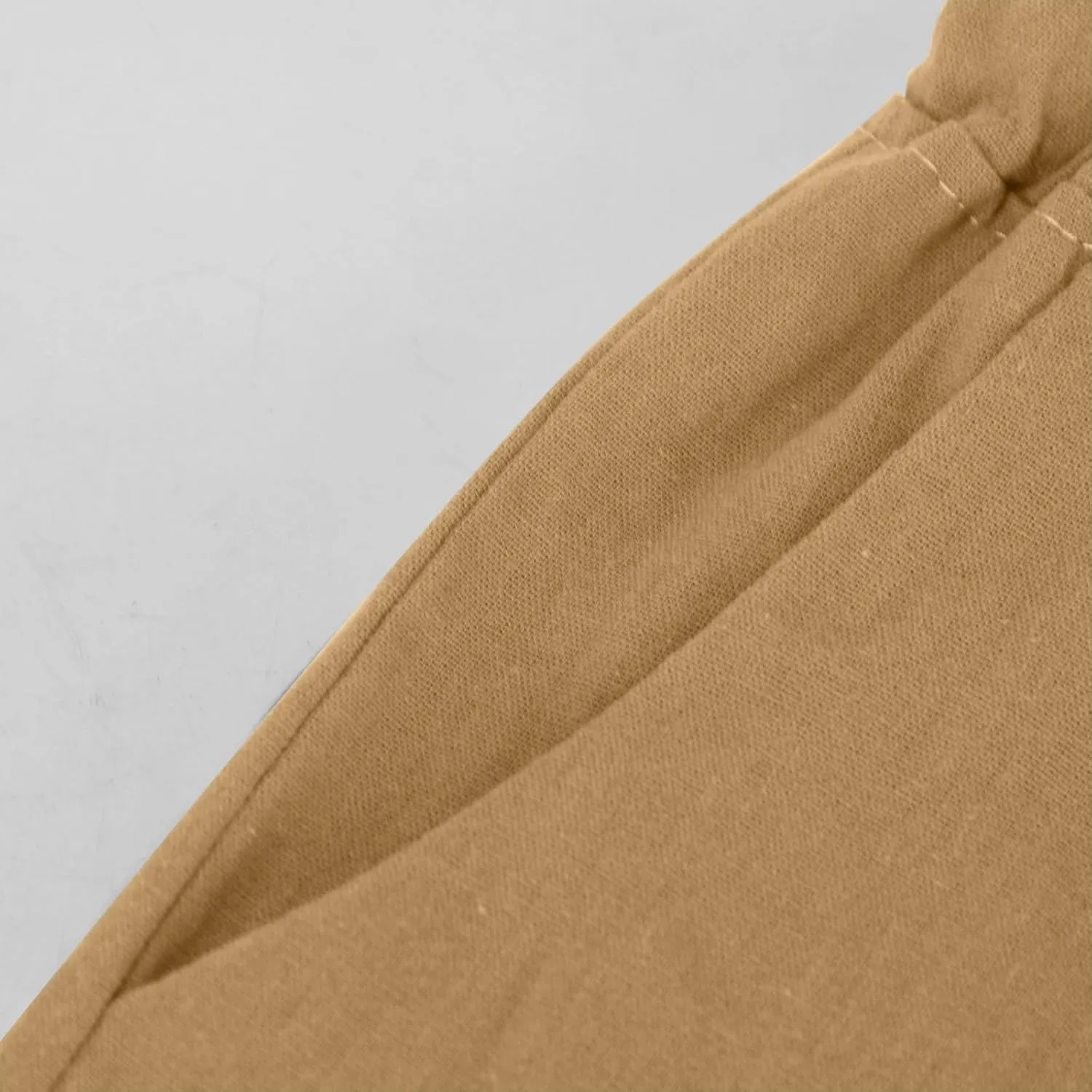 Girls Linen Pants High Waisted Loose Fit Girls Pants Size 10-12 Casual Summer Wide Leg Drawstring Trousers with Pockets