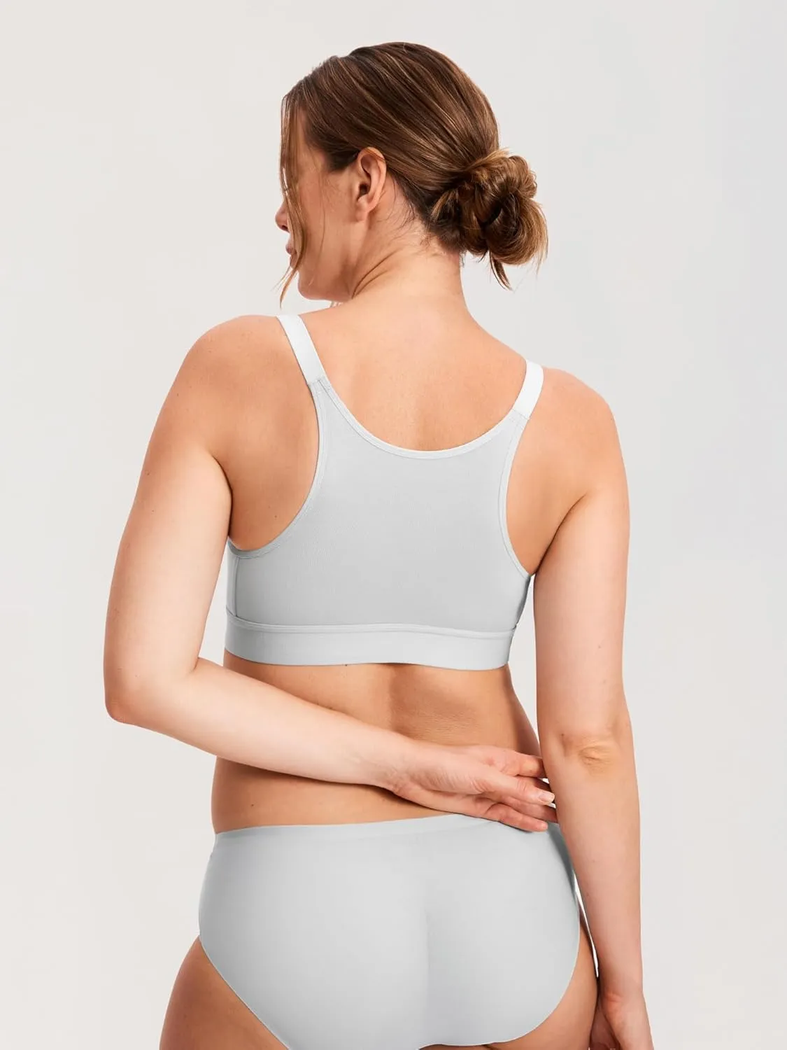 Gratlin Women's Plus Size Nursing Bra Sports Maternity Support Cotton Breastfeeding Bras