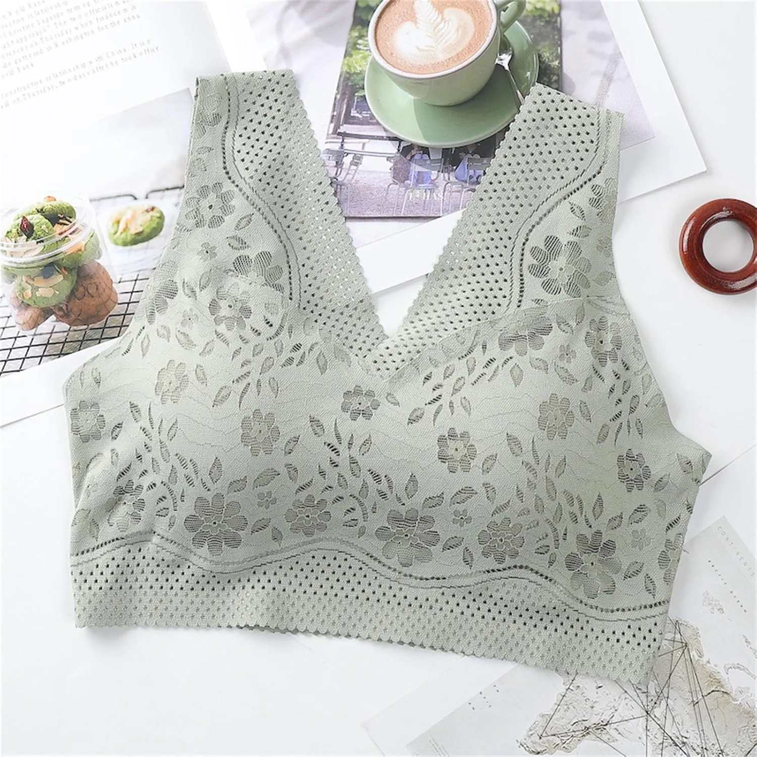 Hatmeo Bra for Seniors, Hatmeo Posture Correcting Bras Anti Sagging Bras Ice Silk Gathering Bras for Women