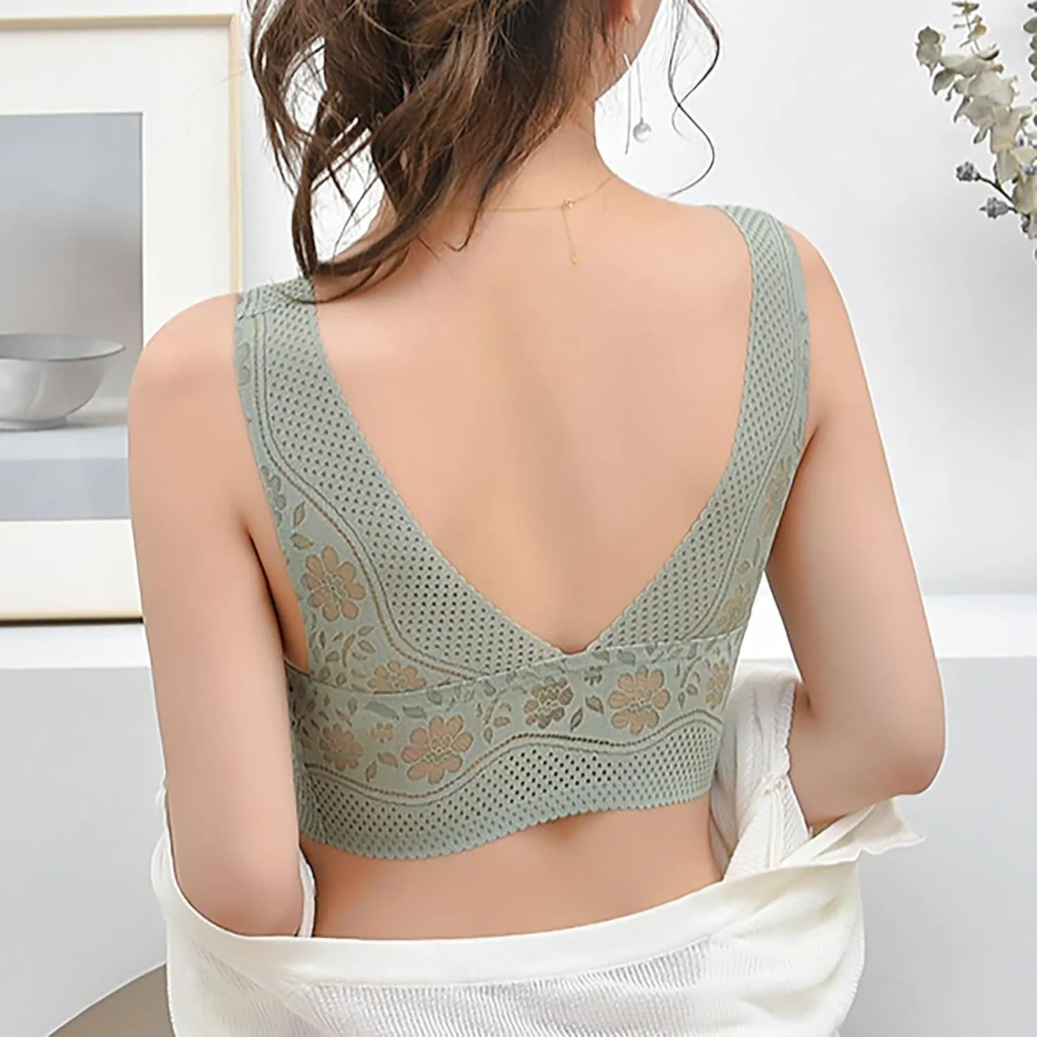 Hatmeo Bra for Seniors, Hatmeo Posture Correcting Bras Anti Sagging Bras Ice Silk Gathering Bras for Women