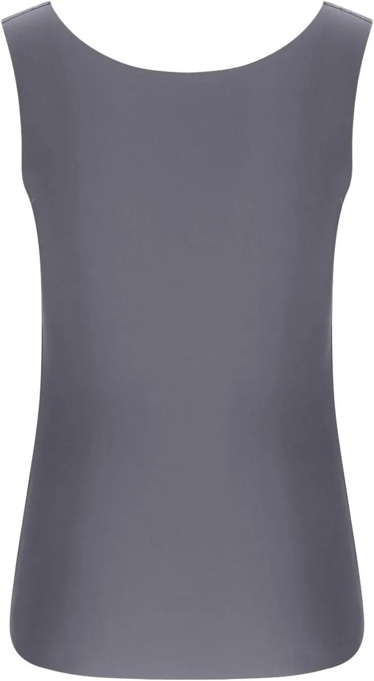HGps8w Women's Tank Tops with Built in Bras - Seamless Summer Sleeveless Basic Padded Camisole Soft Modal Workout Yoga Shirts
