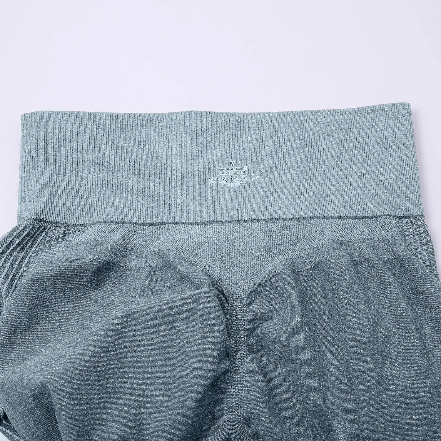 High Waist Knit Seamless Yoga Pants for Women Striped Ruched Butt Lifting Tights Breathable Outdoor Running Fitness Leggings