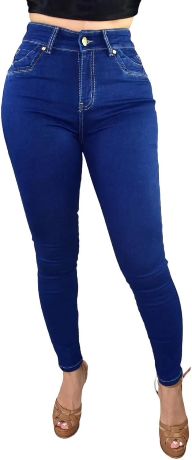 High Waisted Butt Lifting Jeans for Women | Jeans Levantacola para Mujeres | Colombian Jeans - TK448