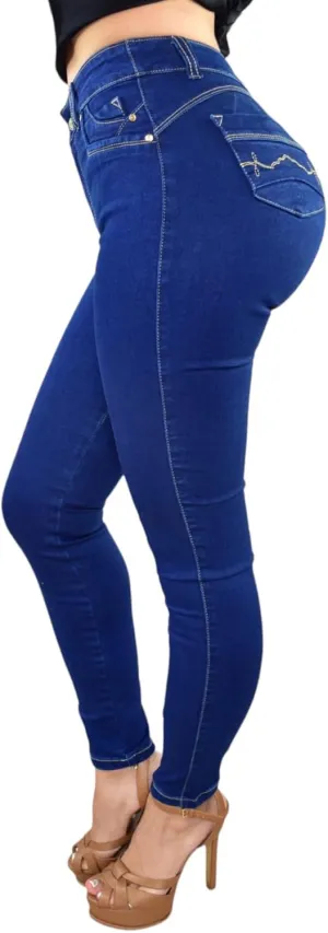 High Waisted Butt Lifting Jeans for Women | Jeans Levantacola para Mujeres | Colombian Jeans - TK448