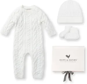 Hope & Henry Baby Organic 4 Piece Gift Set with Box