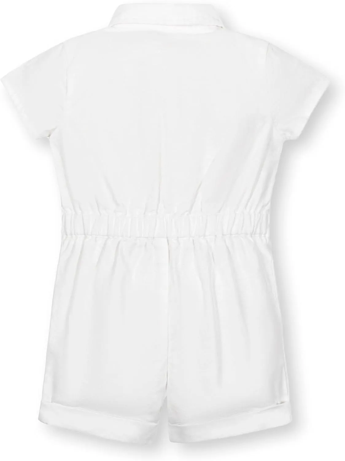 Hope & Henry Layette Organic Cotton Woven Button Front Romper