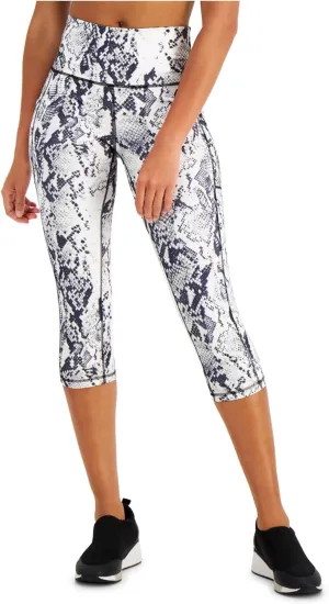 Ideology Women's Stretch Moisture Wicking Pocketed Compression Active Wear High Waist Leggings White Size XX-Large