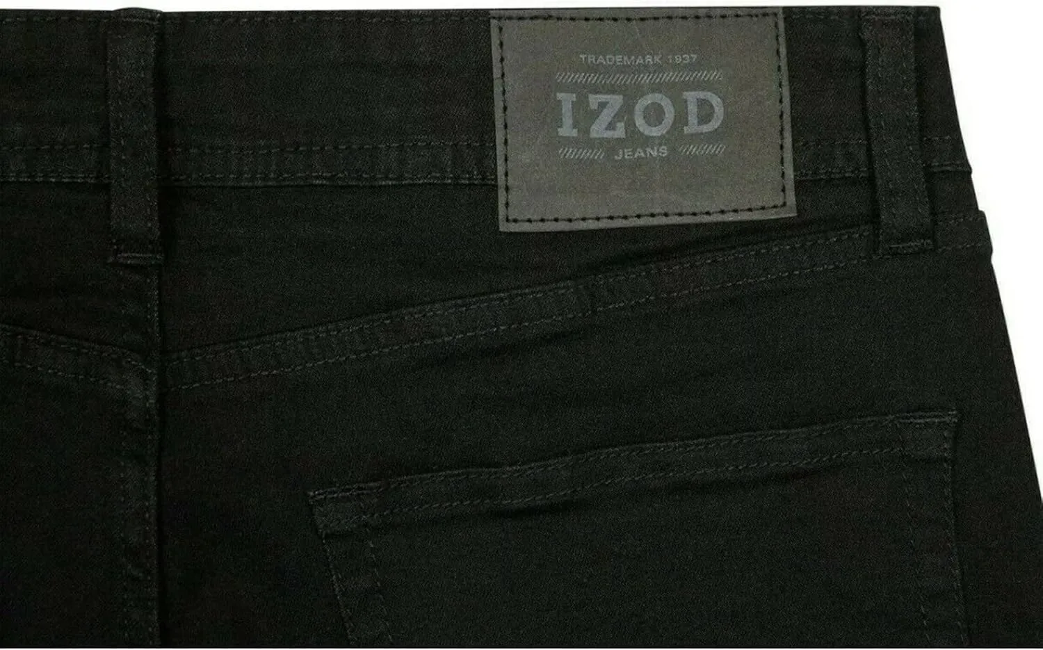 IZOD Men's Straight Leg Jeans - Comfortable Stretch Casual Pull On Denim Jeans for Men - Lightweight Men's Fashion Pants