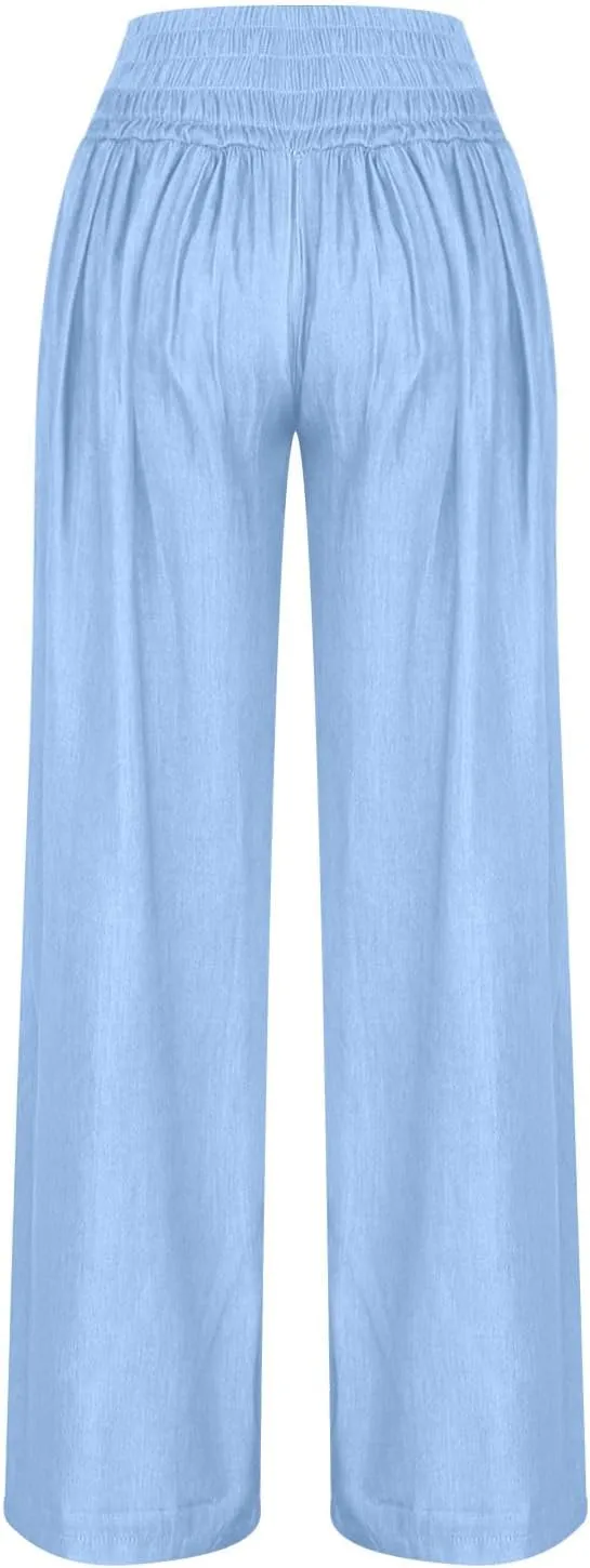 Jeans for Women 2024 Casual Loose Fit Light Wide Leg Jeans Straight Leg Denim Pants High Stretch Waisted Jeans