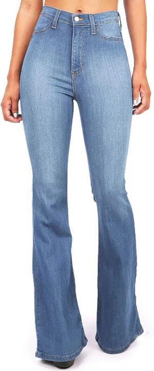 Jeans for Women Casual High Waisted Jeans Stretch Wide Leg Loose Denim Pants with Pockets