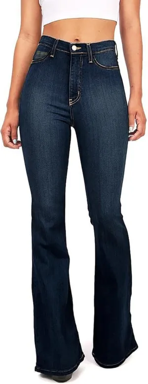 Jeans for Women Casual High Waisted Jeans Stretch Wide Leg Loose Denim Pants with Pockets