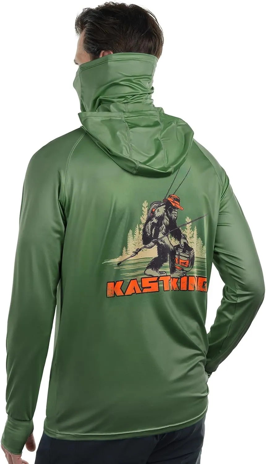 KastKing Sun Tamer Performance Fishing Hoodie, UPF 50 Sun Protection Shirt, Built-in Neck Gaiter, HYDROCOOLING Cooling Fabric
