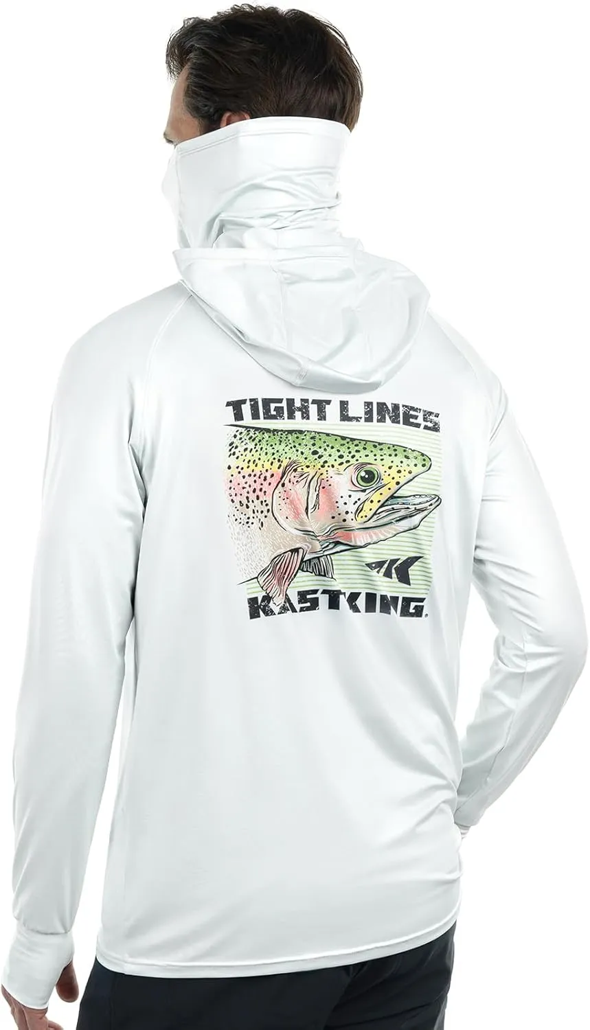 KastKing Sun Tamer Performance Fishing Hoodie, UPF 50 Sun Protection Shirt, Built-in Neck Gaiter, HYDROCOOLING Cooling Fabric