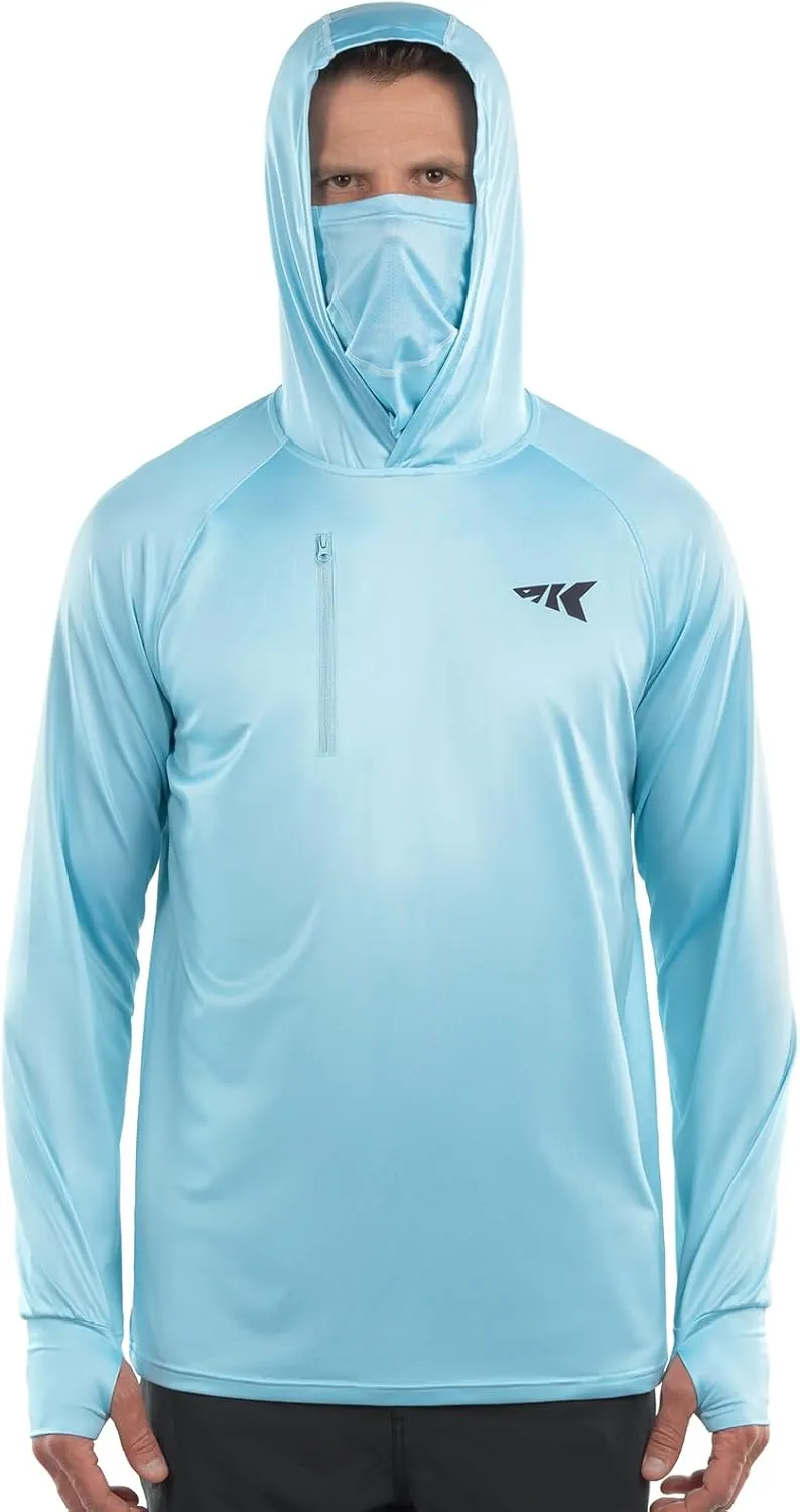 KastKing Sun Tamer Performance Fishing Hoodie, UPF 50 Sun Protection Shirt, Built-in Neck Gaiter, HYDROCOOLING Cooling Fabric