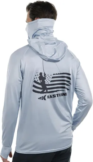 KastKing Sun Tamer Performance Fishing Hoodie, UPF 50 Sun Protection Shirt, Built-in Neck Gaiter, HYDROCOOLING Cooling Fabric