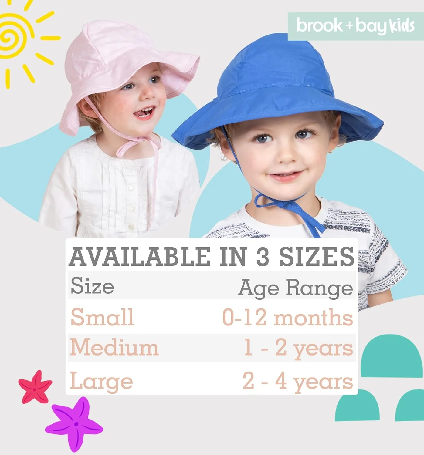 Kids Sun Hat - Toddler Beach Hat, Girls Sun Hat, Sun Hat Toddler, Kids Beach Hat - Kids Sun Hat Boys & Girls with Wide Brim