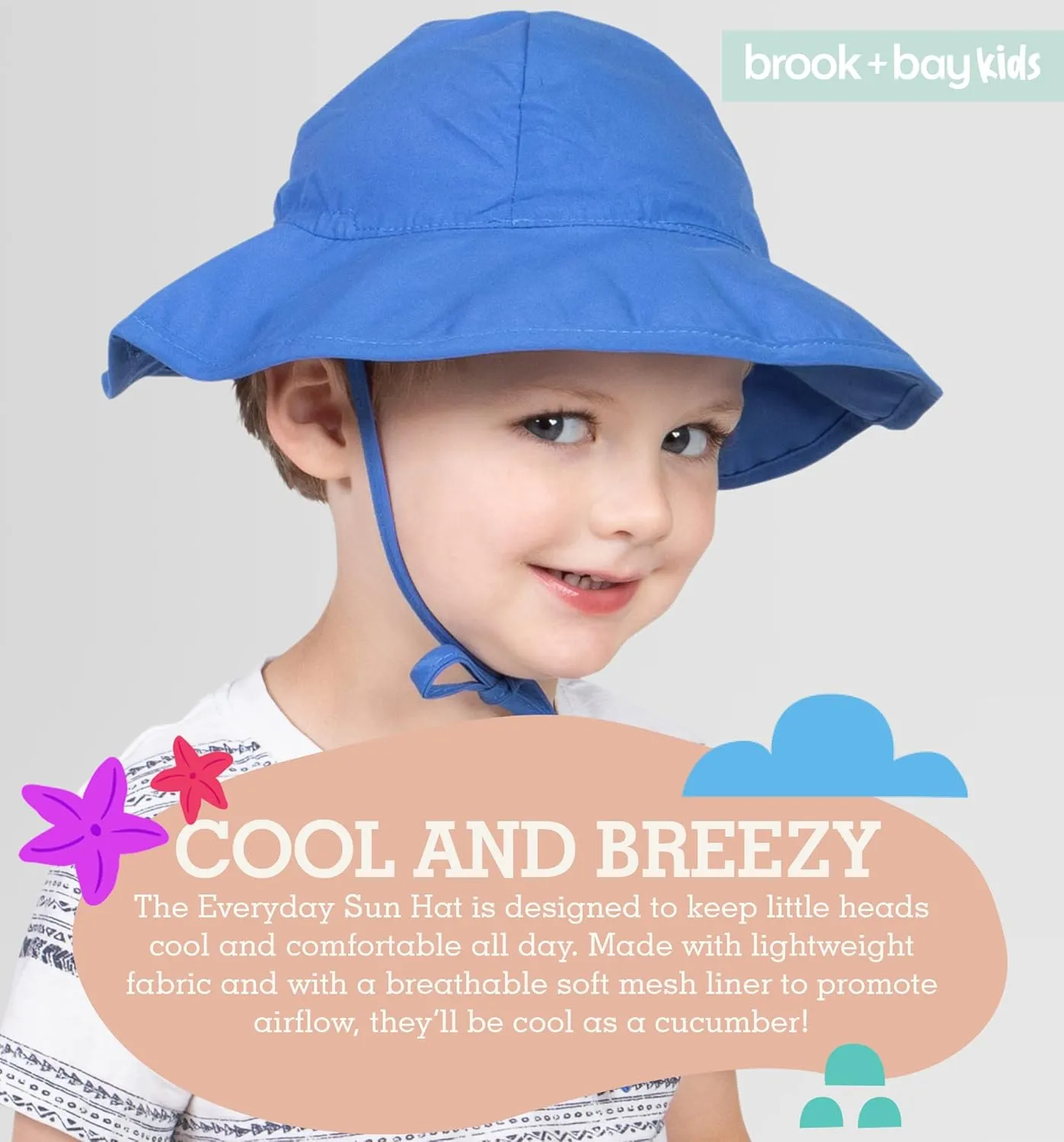 Kids Sun Hat - Toddler Beach Hat, Girls Sun Hat, Sun Hat Toddler, Kids Beach Hat - Kids Sun Hat Boys & Girls with Wide Brim