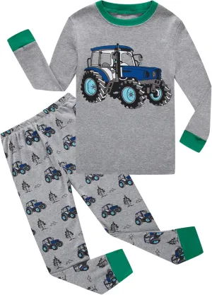 KikizYe Little Big Boys Girls Pajamas Set Kids PJs 100% Cotton Sleepwear