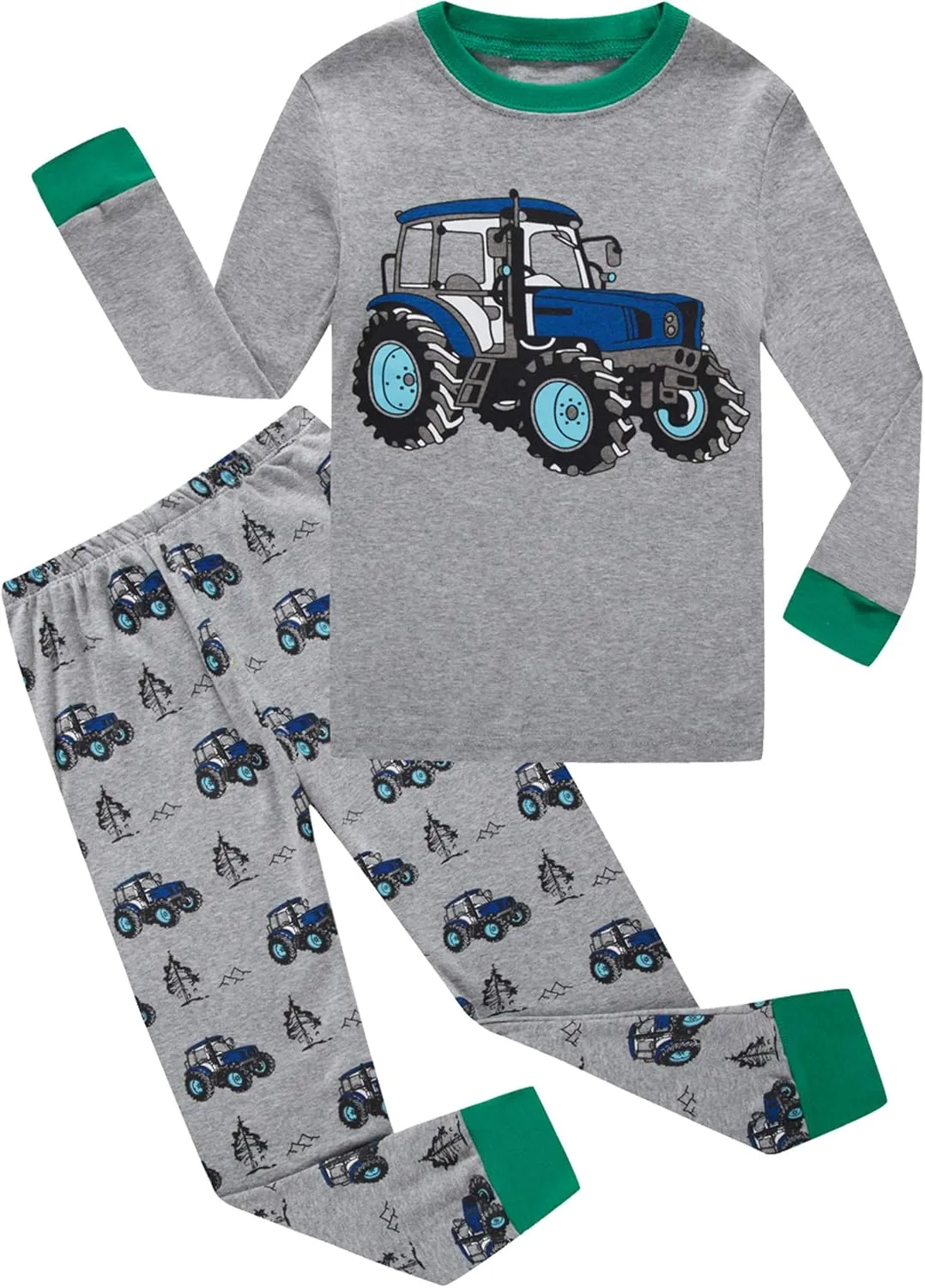 KikizYe Little Big Boys Girls Pajamas Set Kids PJs 100% Cotton Sleepwear