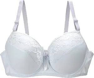 Lace Minimizer Bra for Women Plus Size Underwire Push Up Bras Full Coverage Bralette Sexy Brassiere Underwear