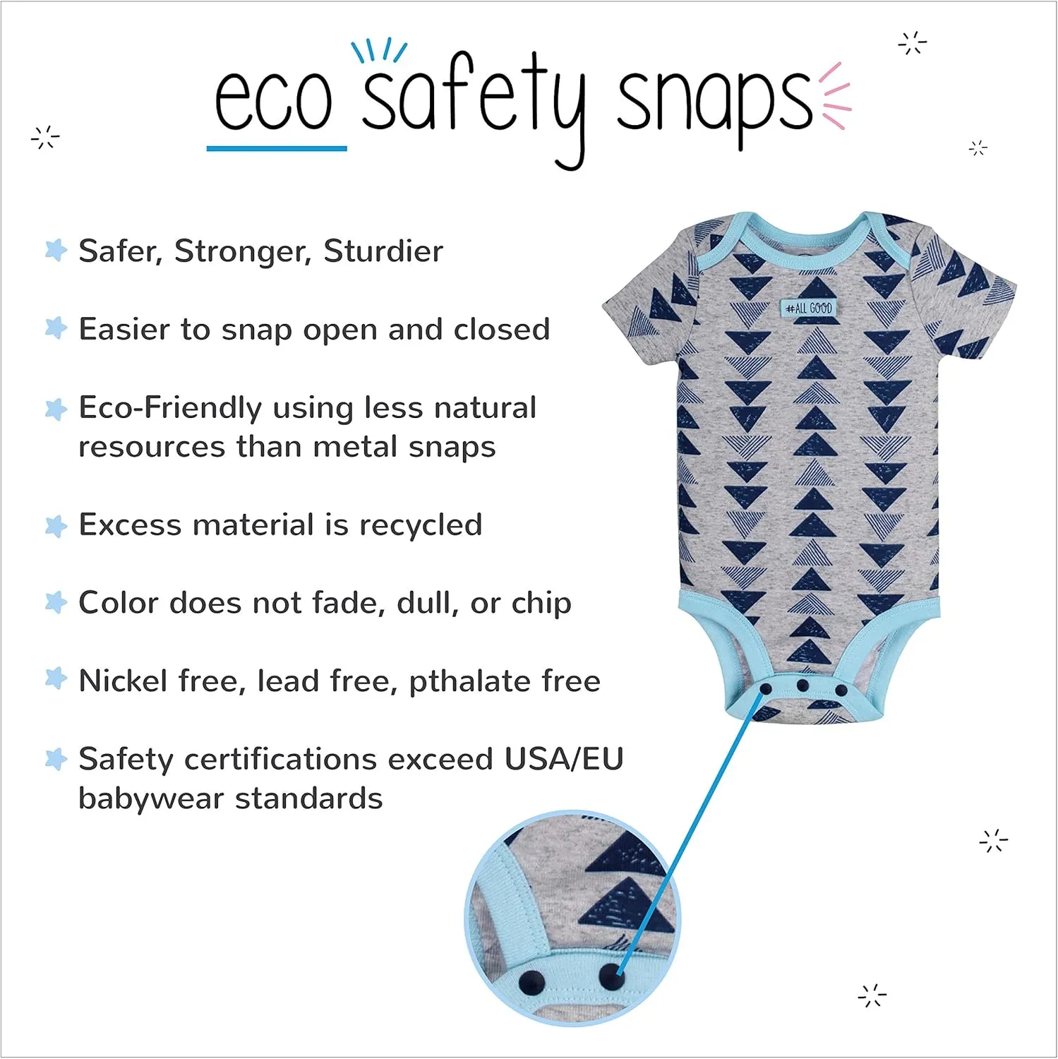 Lamaze Baby Girls' Short Sleeve Tight Fit Sleepwear