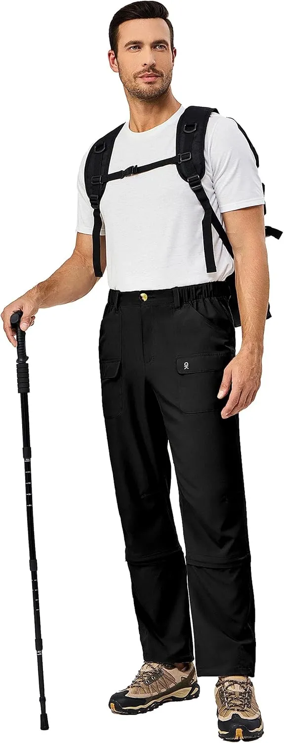Little Donkey Andy Men's Stretch Convertible Pants Zip-Off Lightweight Quick-Dry Hiking Fishing Travel Pants