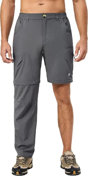 Little Donkey Andy Men's Stretch Convertible Pants Zip-Off Lightweight Quick-Dry Hiking Fishing Travel Pants
