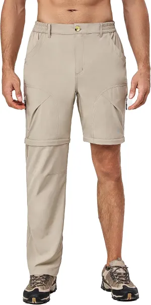 Little Donkey Andy Men's Stretch Convertible Pants Zip-Off Lightweight Quick-Dry Hiking Fishing Travel Pants