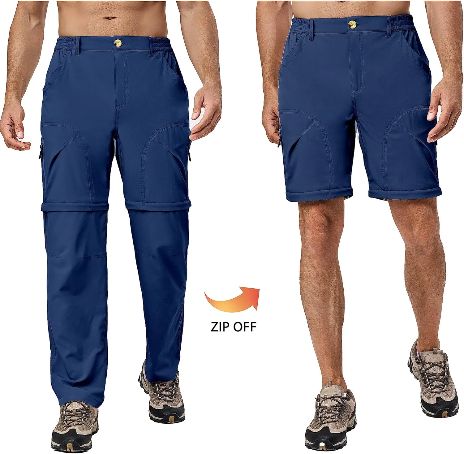 Little Donkey Andy Men's Stretch Convertible Pants Zip-Off Lightweight Quick-Dry Hiking Fishing Travel Pants