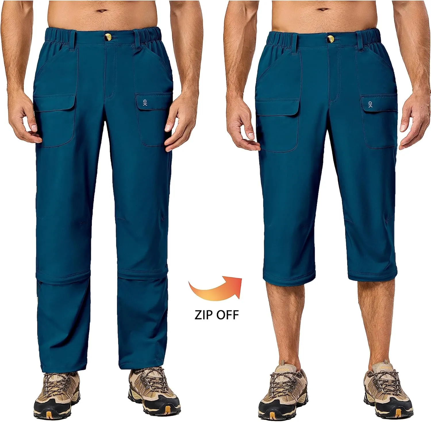 Little Donkey Andy Men's Stretch Convertible Pants Zip-Off Lightweight Quick-Dry Hiking Fishing Travel Pants
