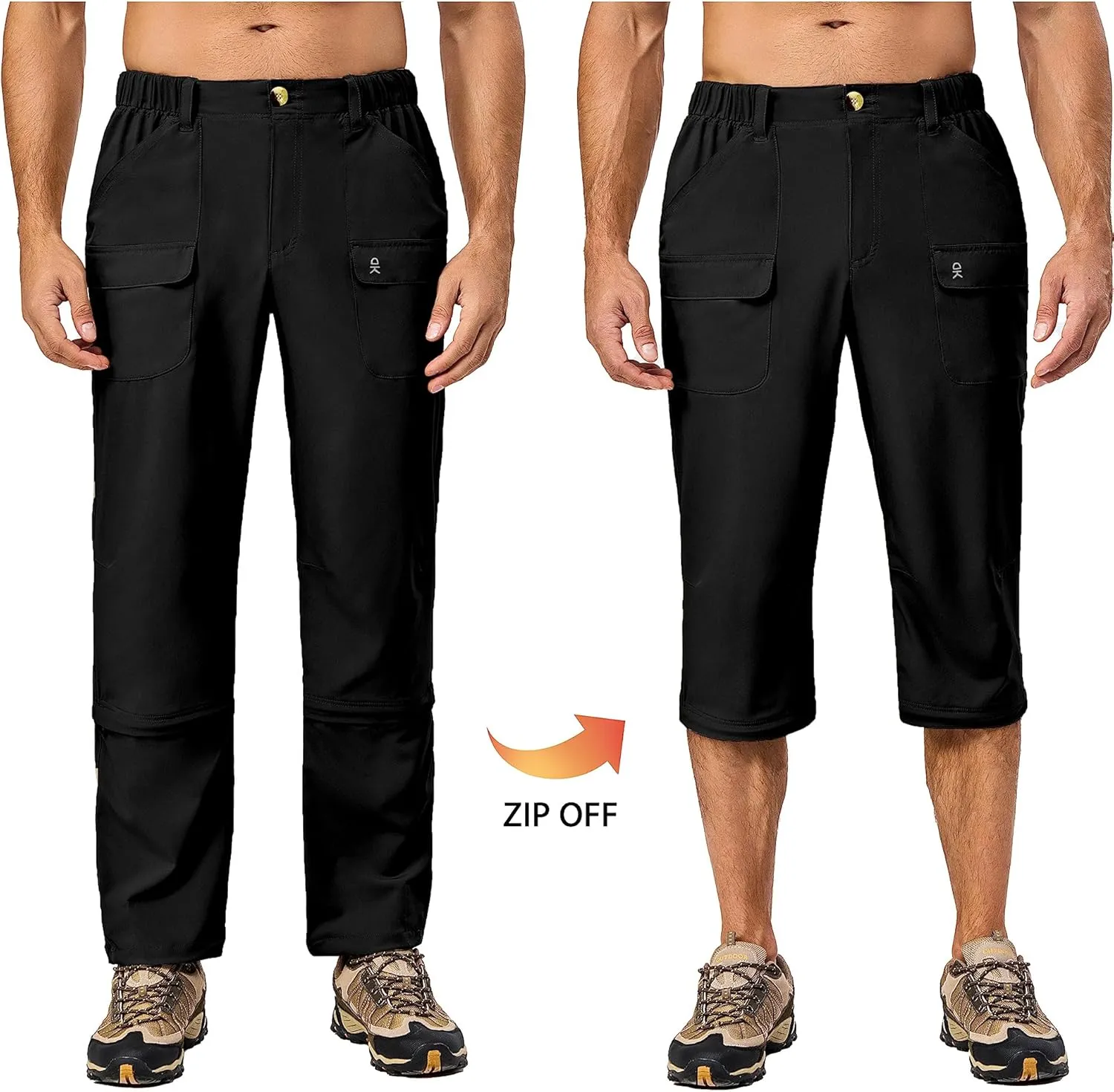 Little Donkey Andy Men's Stretch Convertible Pants Zip-Off Lightweight Quick-Dry Hiking Fishing Travel Pants