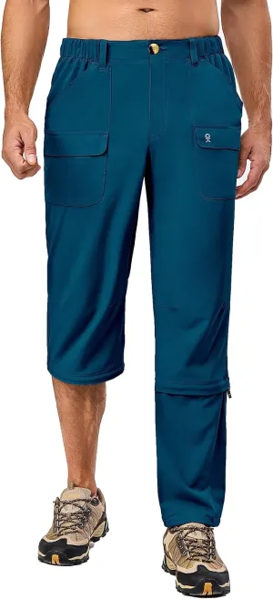 Little Donkey Andy Men's Stretch Convertible Pants Zip-Off Lightweight Quick-Dry Hiking Fishing Travel Pants