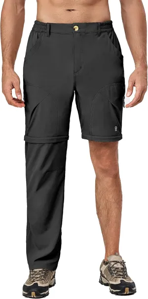 Little Donkey Andy Men's Stretch Convertible Pants Zip-Off Lightweight Quick-Dry Hiking Fishing Travel Pants