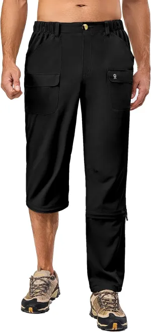 Little Donkey Andy Men's Stretch Convertible Pants Zip-Off Lightweight Quick-Dry Hiking Fishing Travel Pants