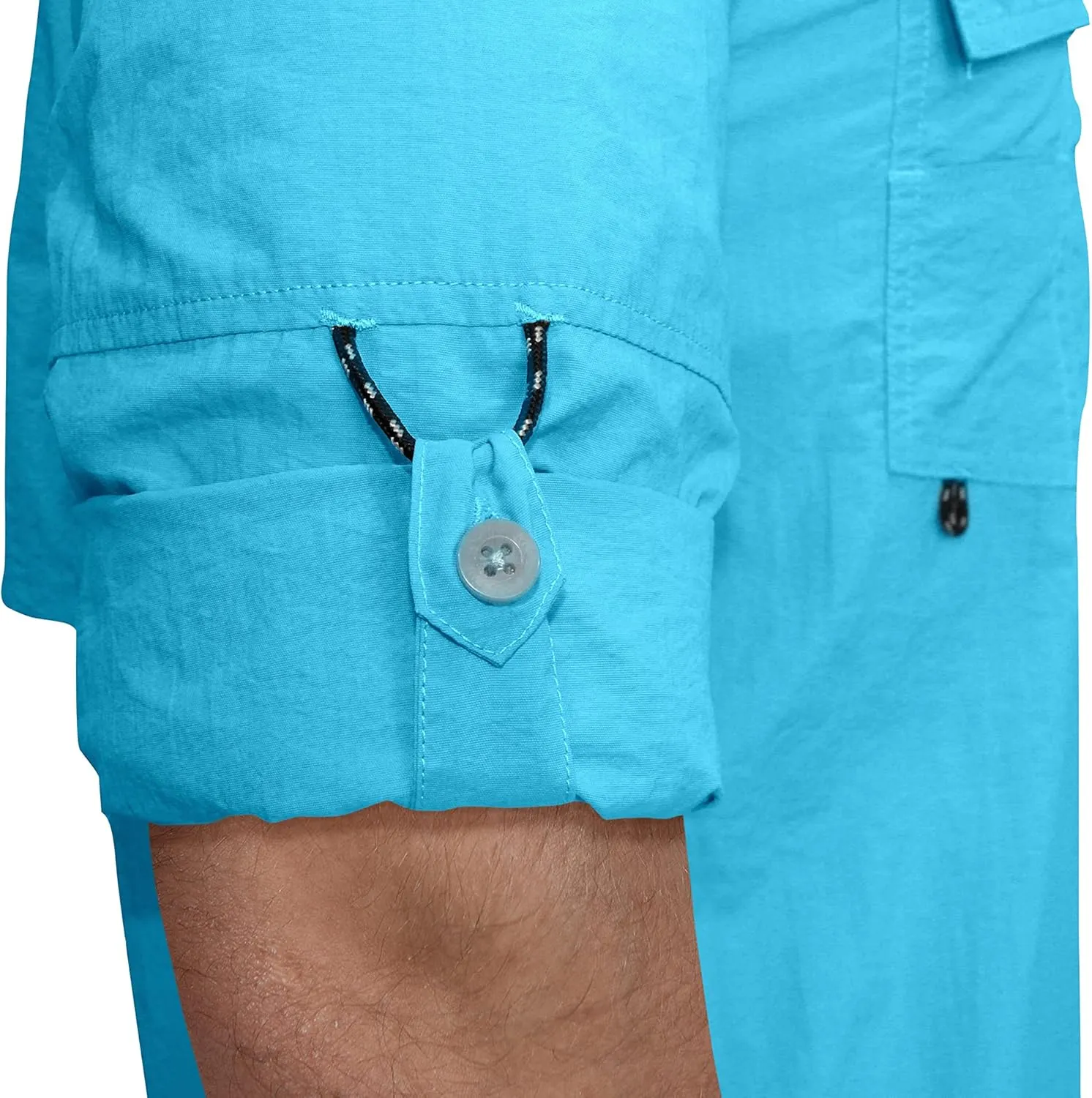 Little Donkey Andy Men's UPF 50  UV Protection Shirt, Long Sleeve Fishing Hiking Shirt