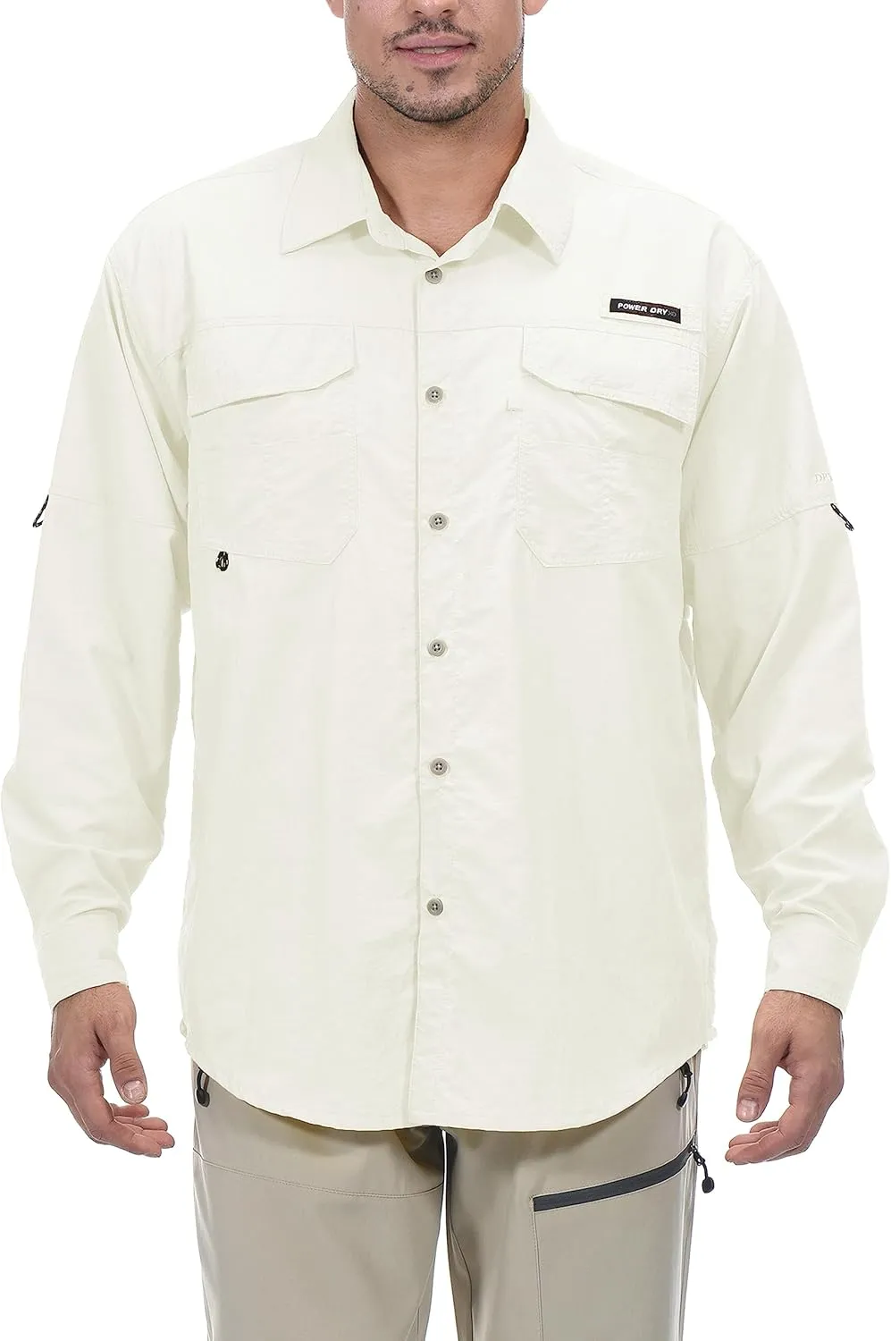 Little Donkey Andy Men's UPF 50  UV Protection Shirt, Long Sleeve Fishing Hiking Shirt