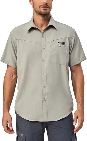 Little Donkey Andy Men's UPF 50 UV Protection Shirt, Ultra-Breathable Short Sleeve Fishing Hiking Shirts