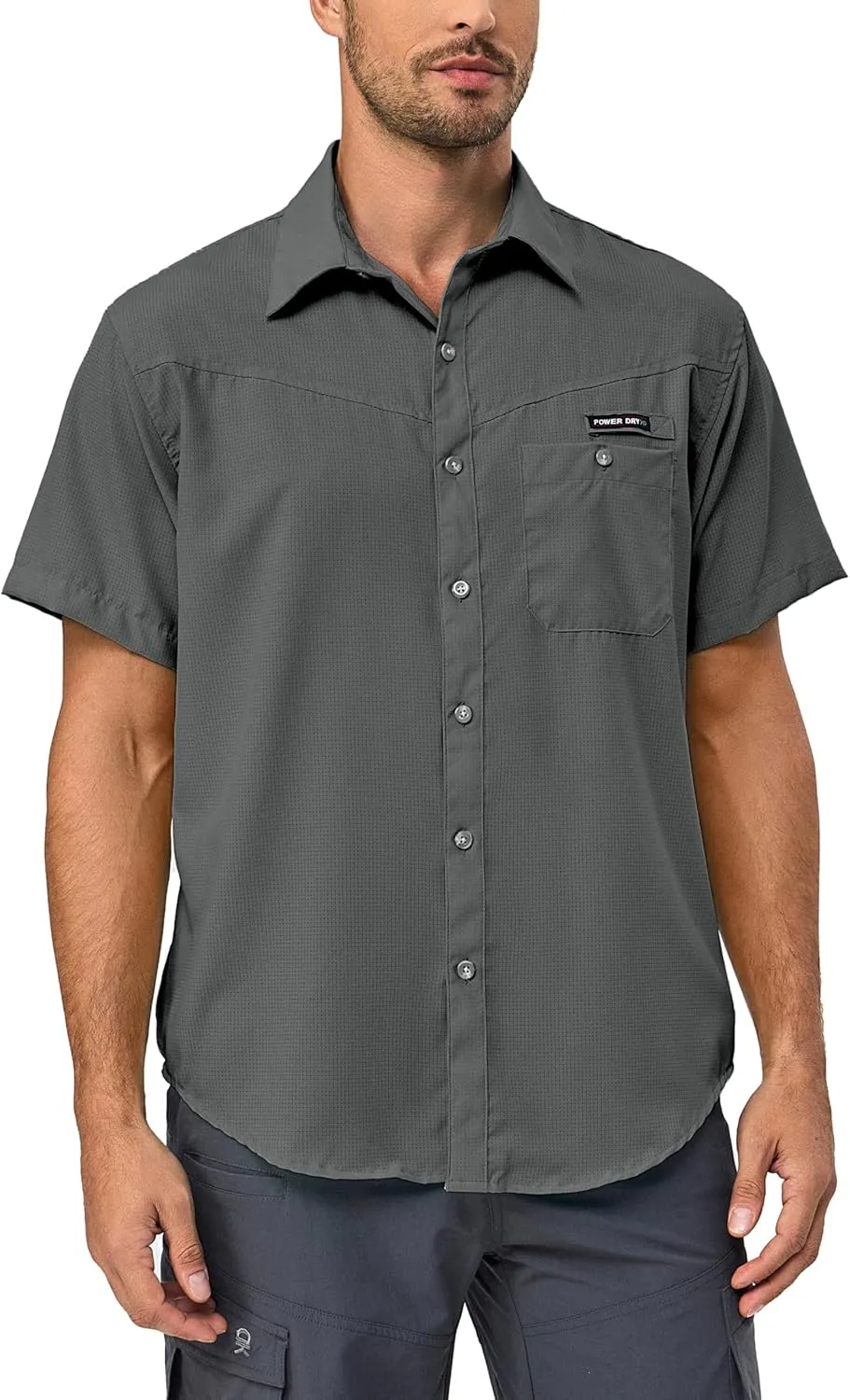 Little Donkey Andy Men's UPF 50 UV Protection Shirt, Ultra-Breathable Short Sleeve Fishing Hiking Shirts
