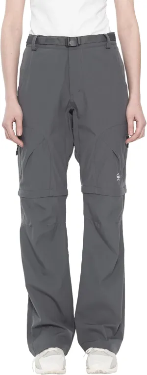 Little Donkey Andy Women's Convertible Hiking Pants Quick Dry Zip Off Shorts Lightweight Fishing Travel Trousers Steel Gray Size M