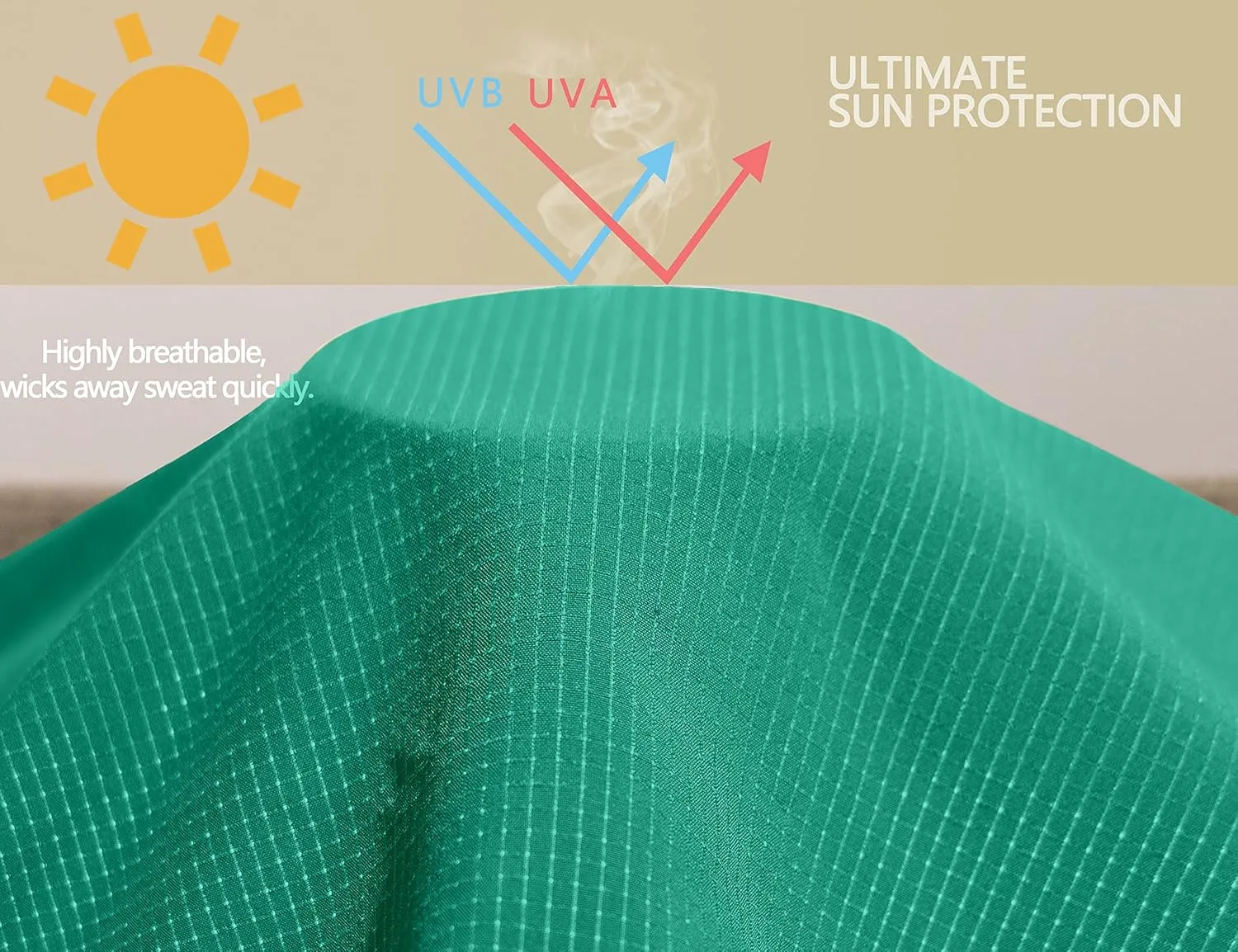 Little Donkey Andy Women's Sun Protection Hoodie Jackets Long Sleeve UPF50  Shirts Hiking Travel Camp Air Holes Full Zip