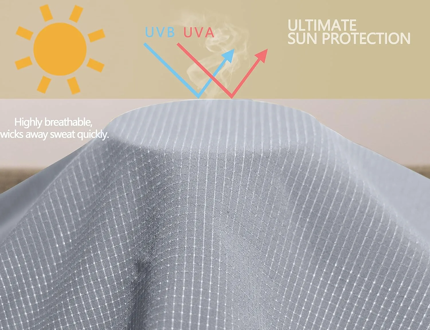 Little Donkey Andy Women's Sun Protection Hoodie Jackets Long Sleeve UPF50  Shirts Hiking Travel Camp Air Holes Full Zip