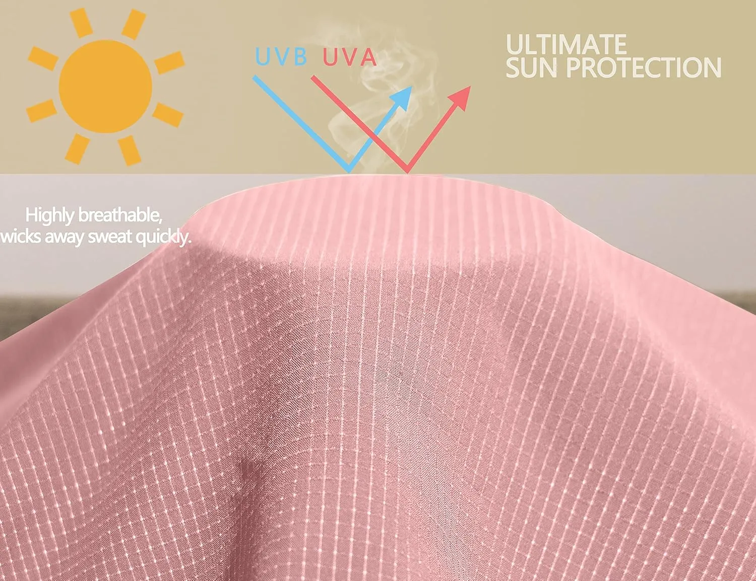 Little Donkey Andy Women's Sun Protection Hoodie Jackets Long Sleeve UPF50  Shirts Hiking Travel Camp Air Holes Full Zip