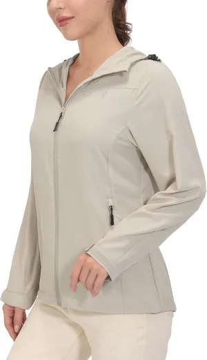 Little Donkey Andy Women's Sun Protection Hoodie Jackets Long Sleeve UPF50  Shirts Hiking Travel Camp Air Holes Full Zip