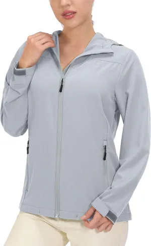 Little Donkey Andy Women's Sun Protection Hoodie Jackets Long Sleeve UPF50  Shirts Hiking Travel Camp Air Holes Full Zip