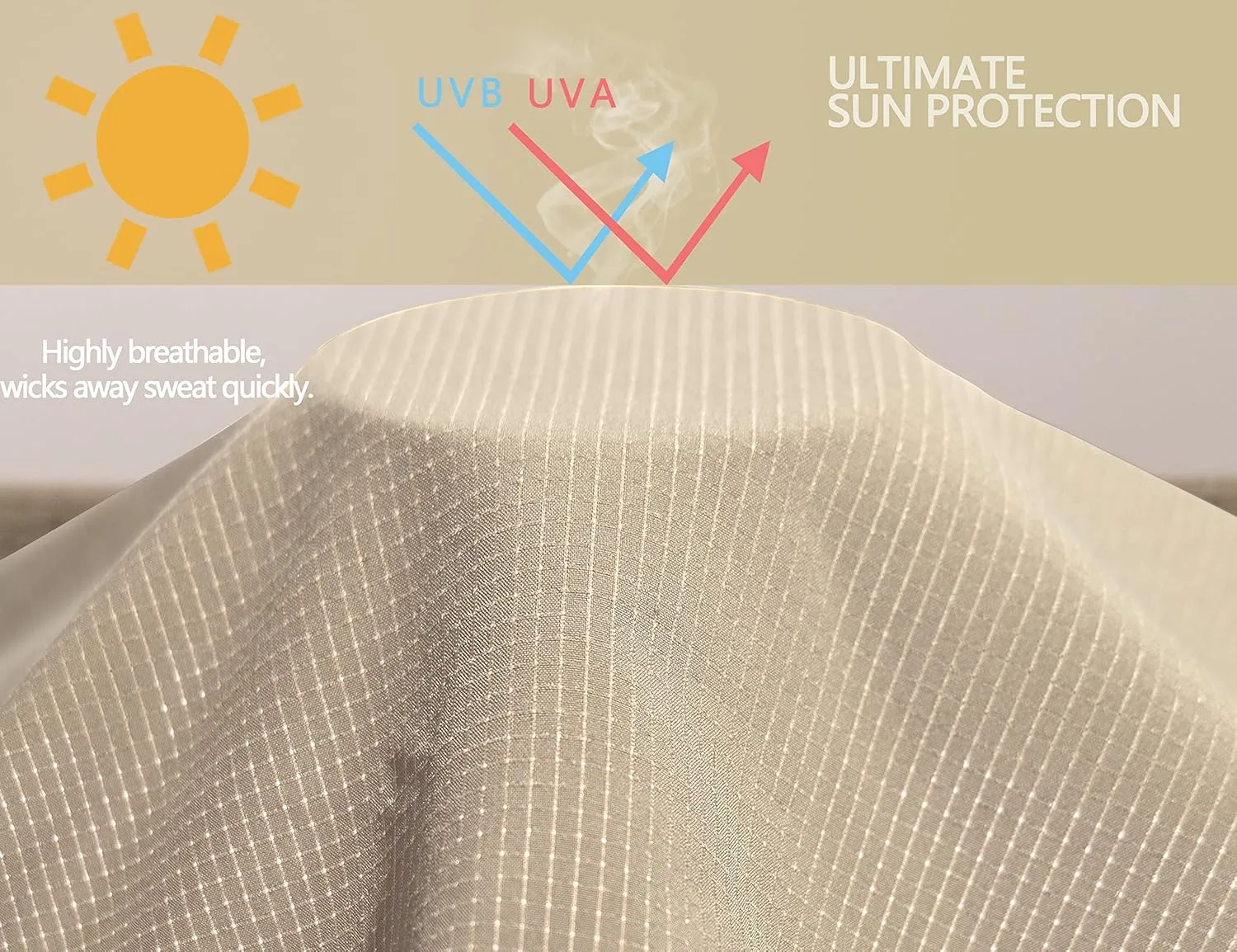 Little Donkey Andy Women's Sun Protection Hoodie Jackets Long Sleeve UPF50  Shirts Hiking Travel Camp Air Holes Full Zip